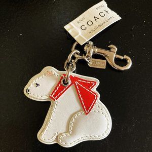 Coach Polar Bear Charm Keyfob
